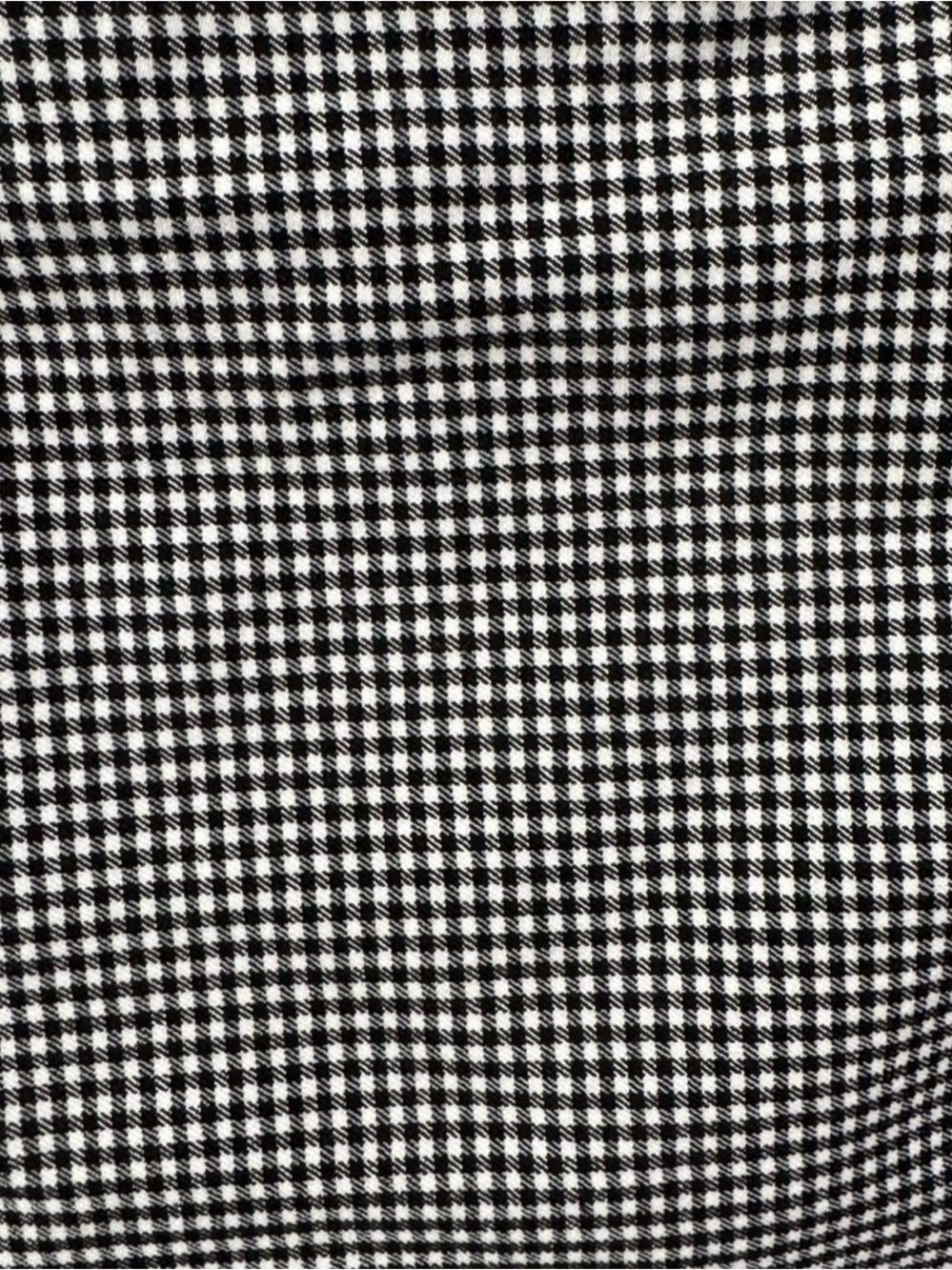 Cupcakes & Cashmere Black and White Fitted Crop Tank Top gingham size 8 - Picture 3 of 4